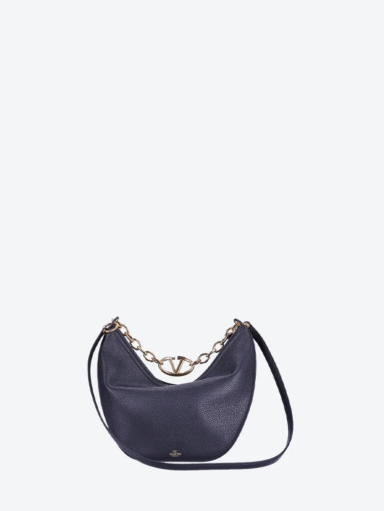 Vlogo leather moon bag