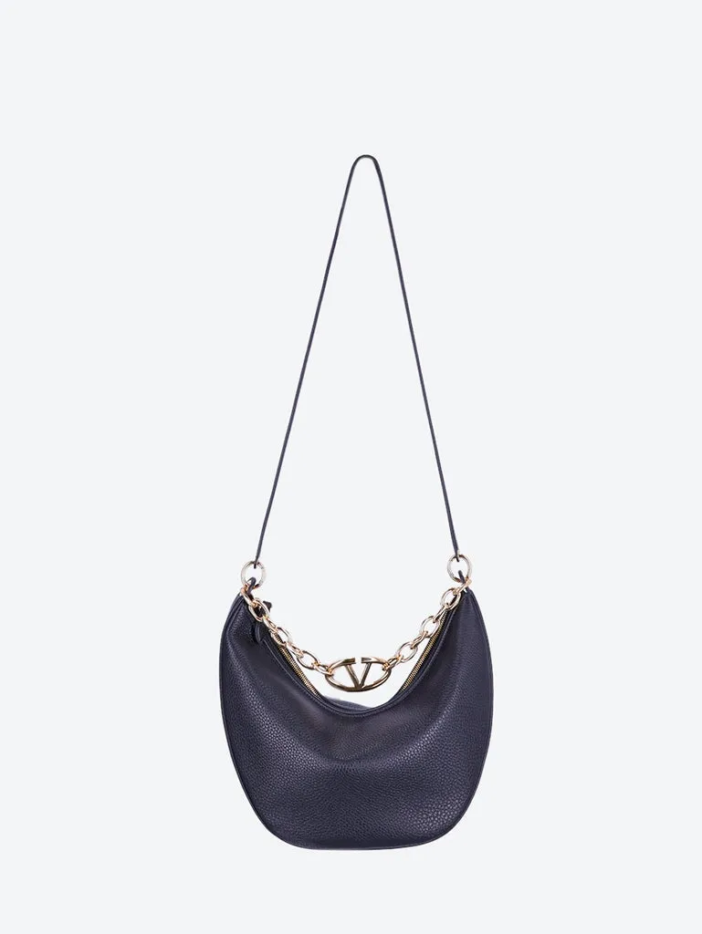 Vlogo leather moon bag