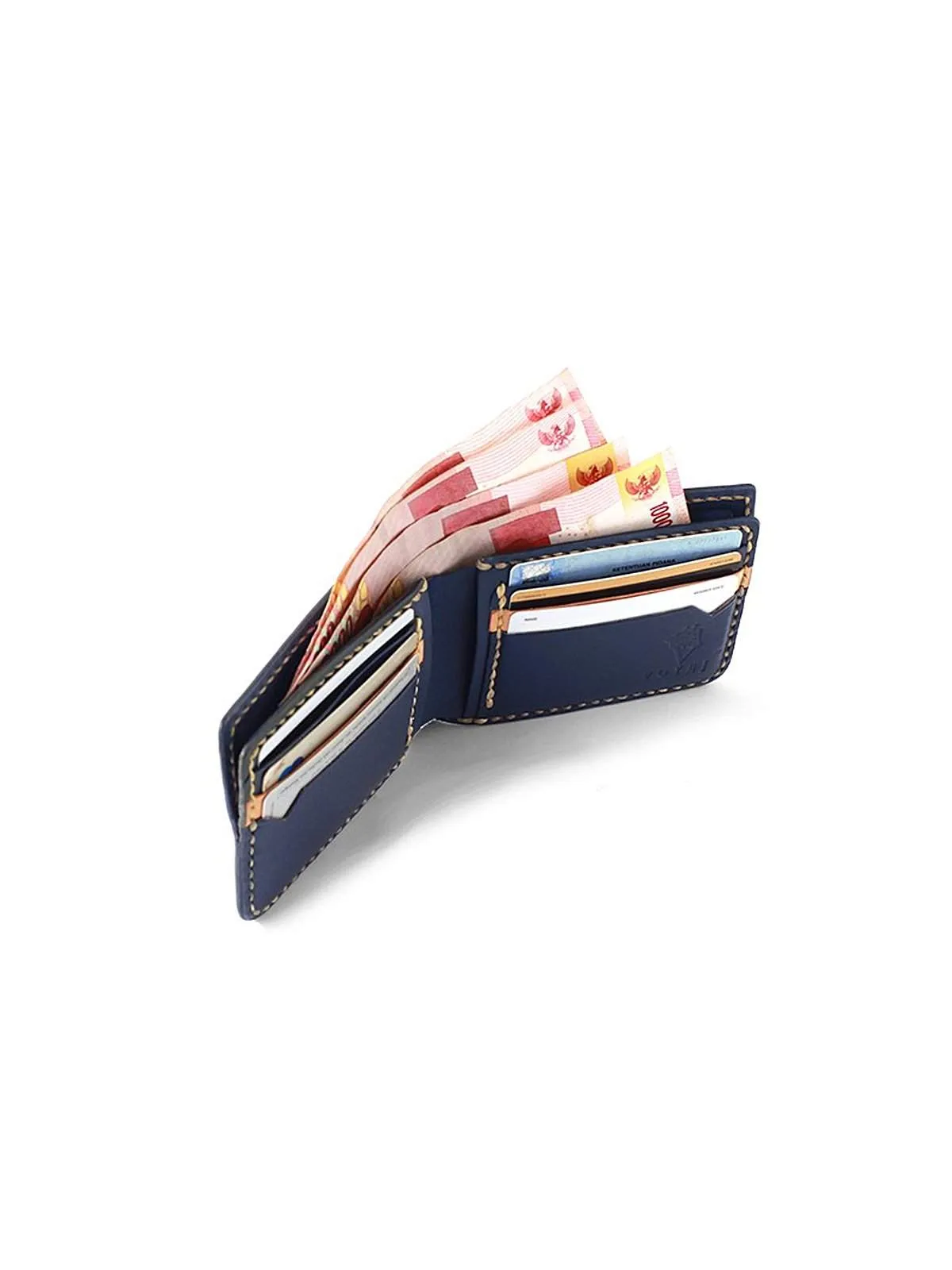 Voyej Vessel V Navy Blue Short Wallet