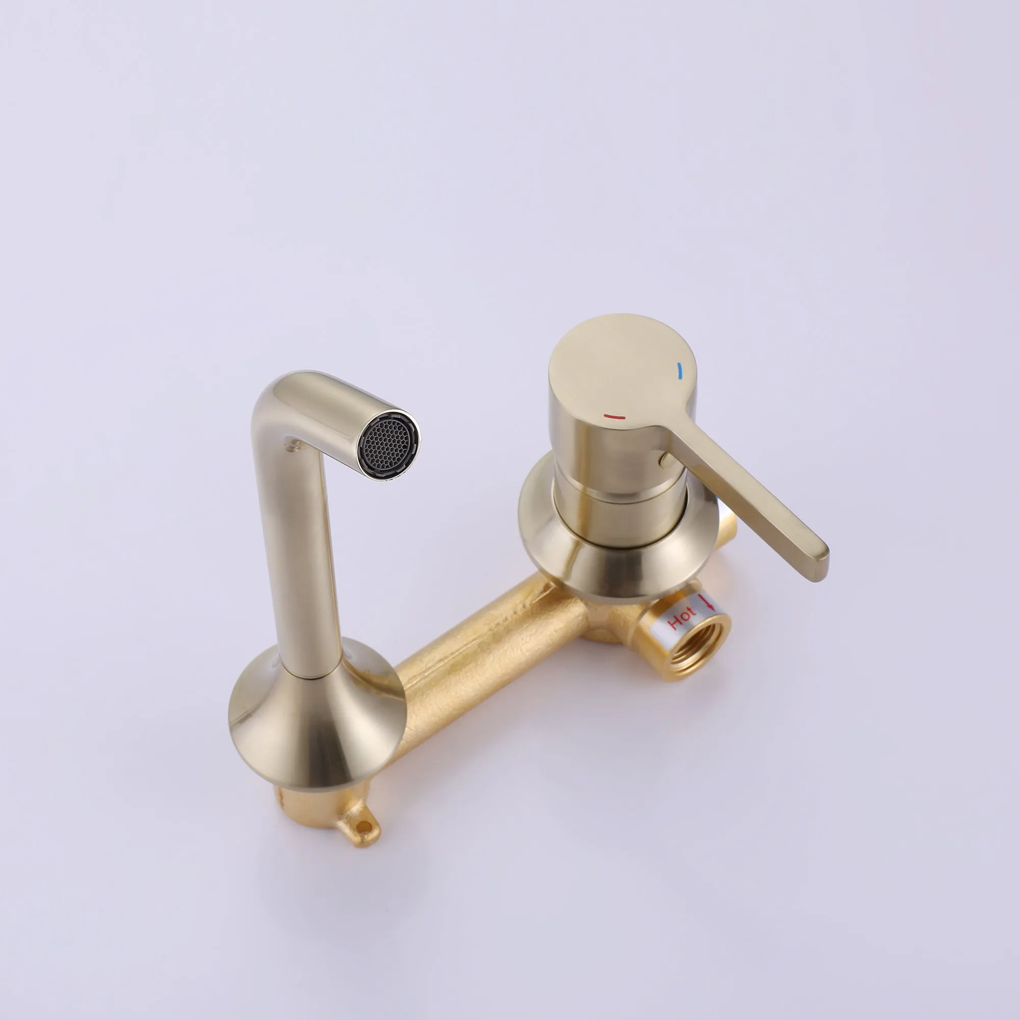 Wall Mount Bathroom Vessel Faucet Single Handle Bathroom Mixer Tap