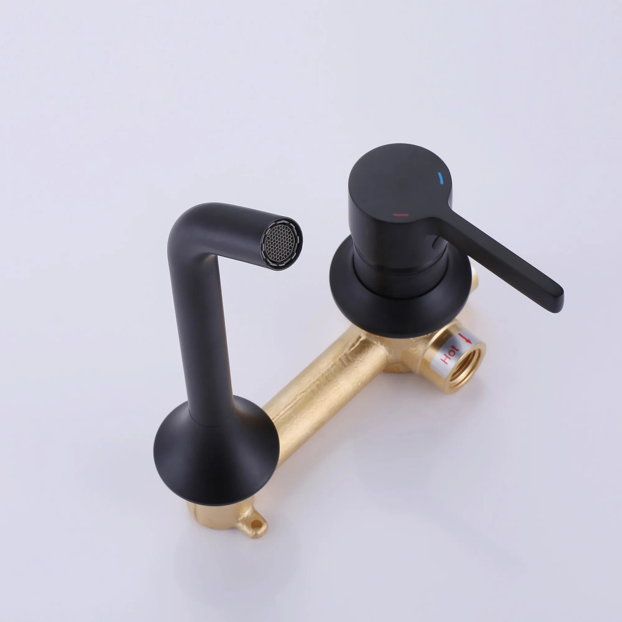 Wall Mount Bathroom Vessel Faucet Single Handle Bathroom Mixer Tap