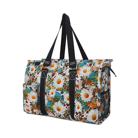 Wild Daisy NGIL Zippered Caddy Organizer Tote Bag