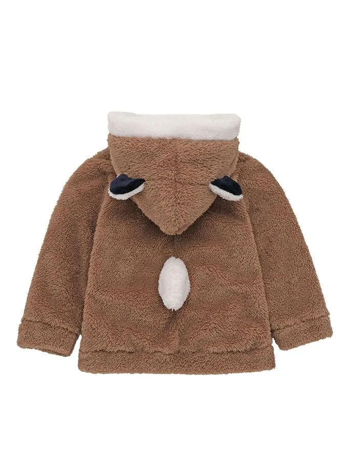 Winter Cute Infant Baby Panada Style Fleece-lining Hoodie 3-Color